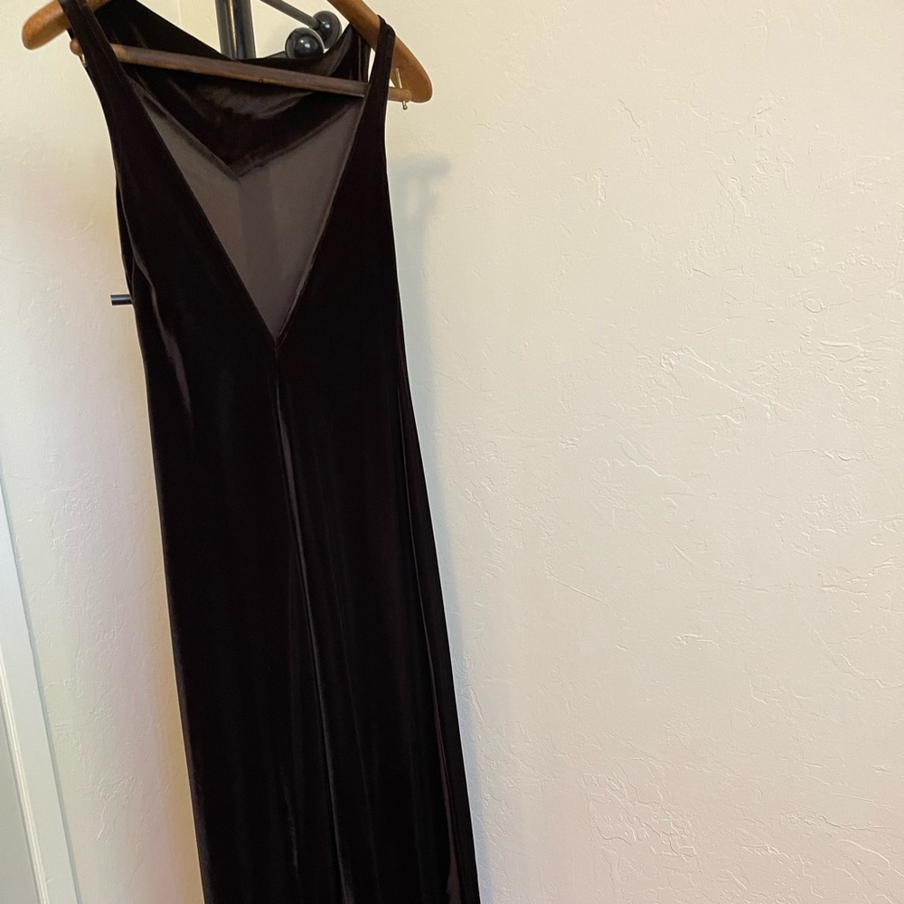 Velvet long dress